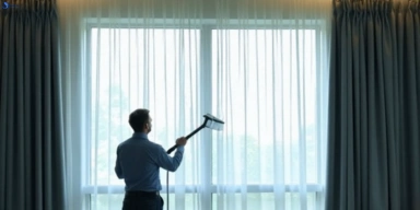 Commercial curtain stain removal service forest-lake hotels offices restaurants