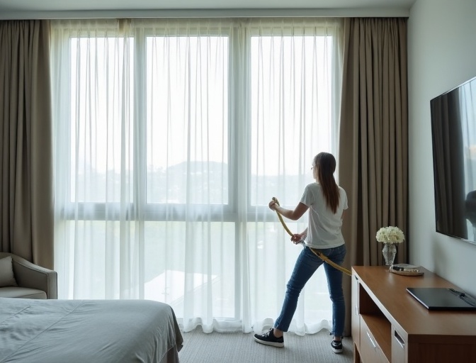 Forest Lake Sheer Curtain Cleaning